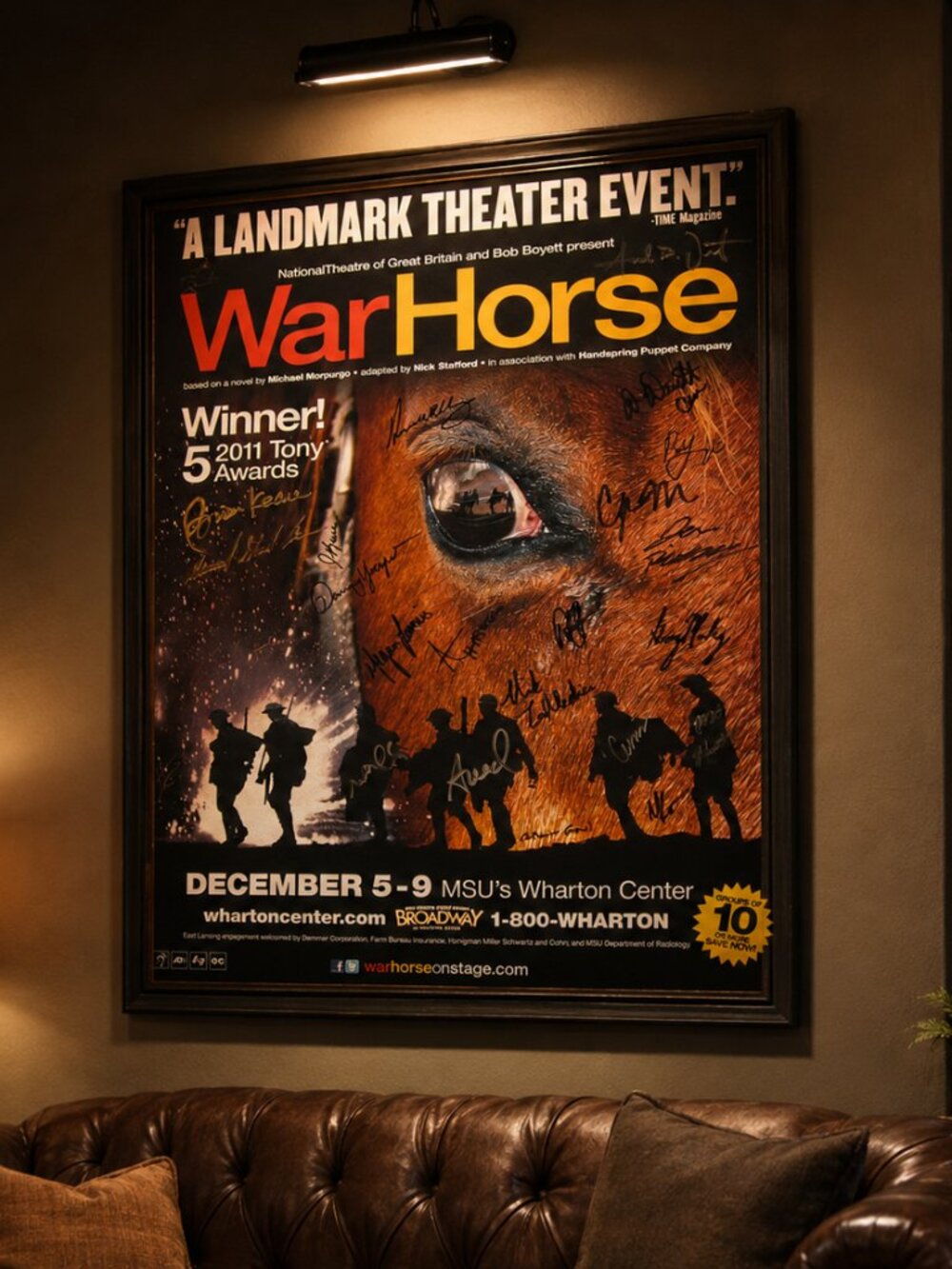 War Horse Theater Poster Autographed